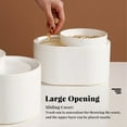 thumbnail image 3 of Trash Storage Bucket Office Desktop Mini Waste Can Plastic Home Bedroom Garbage Organizer with Lid, 3 of 10
