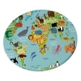 thumbnail image 2 of yuksok Table Cloth Large Round Elastic Edge Fitted Vinyl Waterproof Table Cover - 55 Style06, 2 of 6