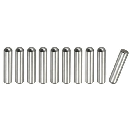 

8x25mm Dowel Pins 10 Pack Round Head Flat Chamfered End Dowel Pin
