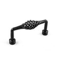 thumbnail image 3 of Renovators Supply Black Birdcage Cabinet Pull 5" L Wrought Iron handles Rust Resistant Decorative Pulls for Kitchen Drawer doors w/Screws Pack of 6, 3 of 8