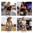 thumbnail image 6 of Clear Football Bag for Stadium Events, Crossbody Purse with Shoulder Strap,Game Day Bag for Concerts Sports Games,Brown, 6 of 6
