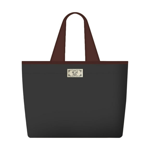 Oalirro Brown Leather Grocery Bags - Large Shoulder Bags for Grocery Shopping