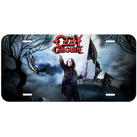 Ozzy With Flag Novelty Car Auto License Plate