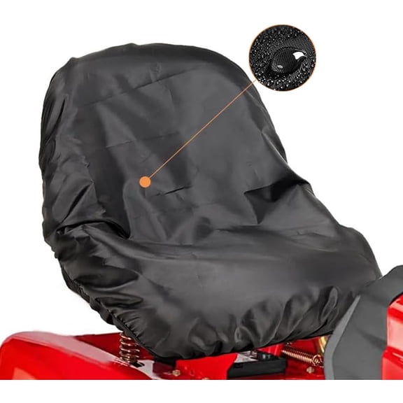 Waterproof Riding Lawn Mower Seat Protective Cover Compatible with John Deere,Cub Cadet,Craftsman,Kubota, Mower Tractor Seat Cover (Medium)