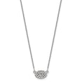 thumbnail image 1 of 14K White Gold Diamond Cluster Oval Necklace, 1 of 2