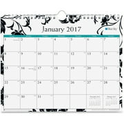 Blue Sky, BLS17957, Unruled Blocks Barcelona Wall Calendar, 1 Each, Multicolor