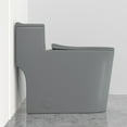 thumbnail image 6 of WinZo WZ5080GR Comfort Tall One Piece Toilet Dual Flush Low Profile Tank High Efficiency 17.3" Comfortable Seat Height,Matte Grey, 6 of 7