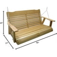 thumbnail image 4 of Natural  Porch Swing with Chain & , Amish Crafted, 4 of 4