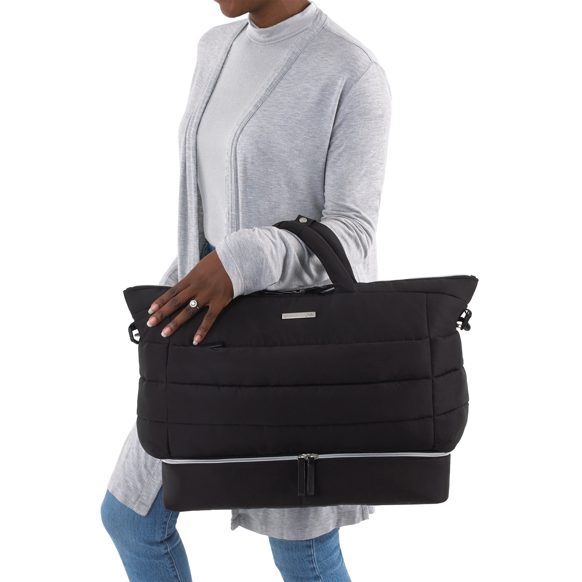 Bananafish Studio Weekender Diaper Bag, Black, Unisex, Infant, Toddler