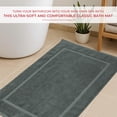 thumbnail image 4 of RIVERSIDE 2 Pack Gray Bath Mats 21x34 Soft and Absorbent Cotton Bathroom Rugs Set, 4 of 8