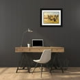 thumbnail image 3 of Shreyvogel, Charles 32x25 Black Ornate Wood Framed with Double Matting Museum Art Print Titled - The Skirmish Line, 3 of 4