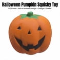 thumbnail image 2 of Halloween Pumpkin Squishy Toy with Pu Foam and Jack-O-Lantern Design, Orange and Green, for Party Favors, Toy, 2 of 3
