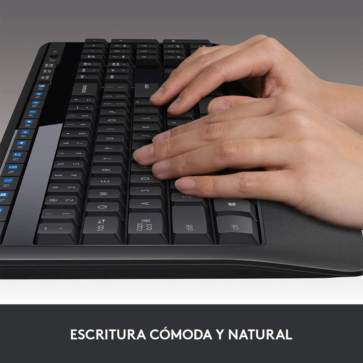 Logitech Wireless Combo MK345 - Keyboard and mouse set - wireless - 2.4 GHz - Spanish QWERTY - black