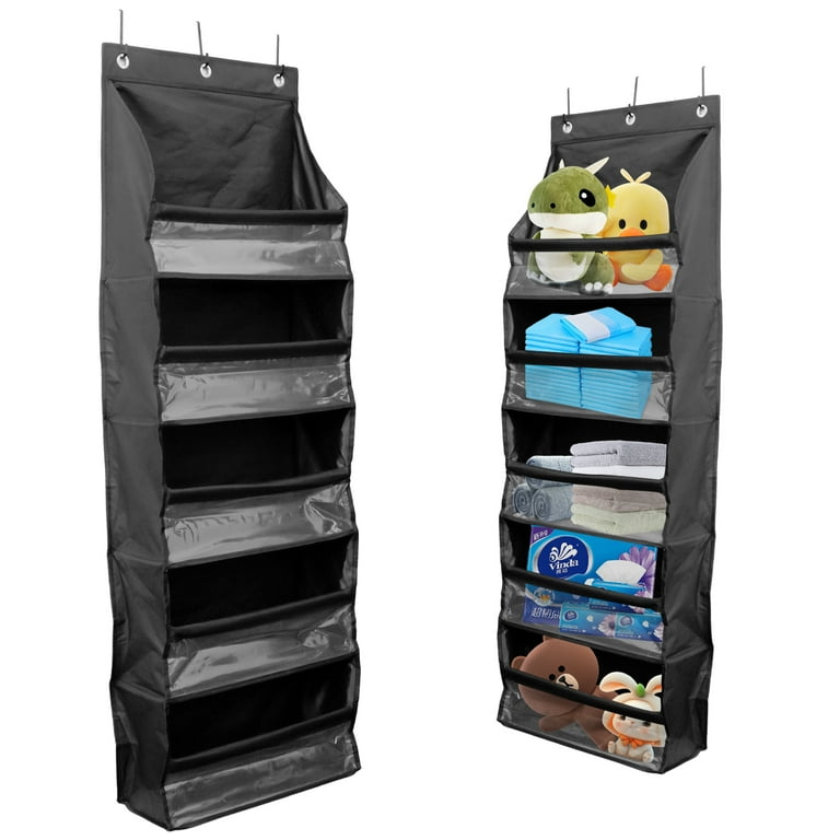 Over the Door Hanging Organizer storage with 5 newest Big Pockets,Wall Mount