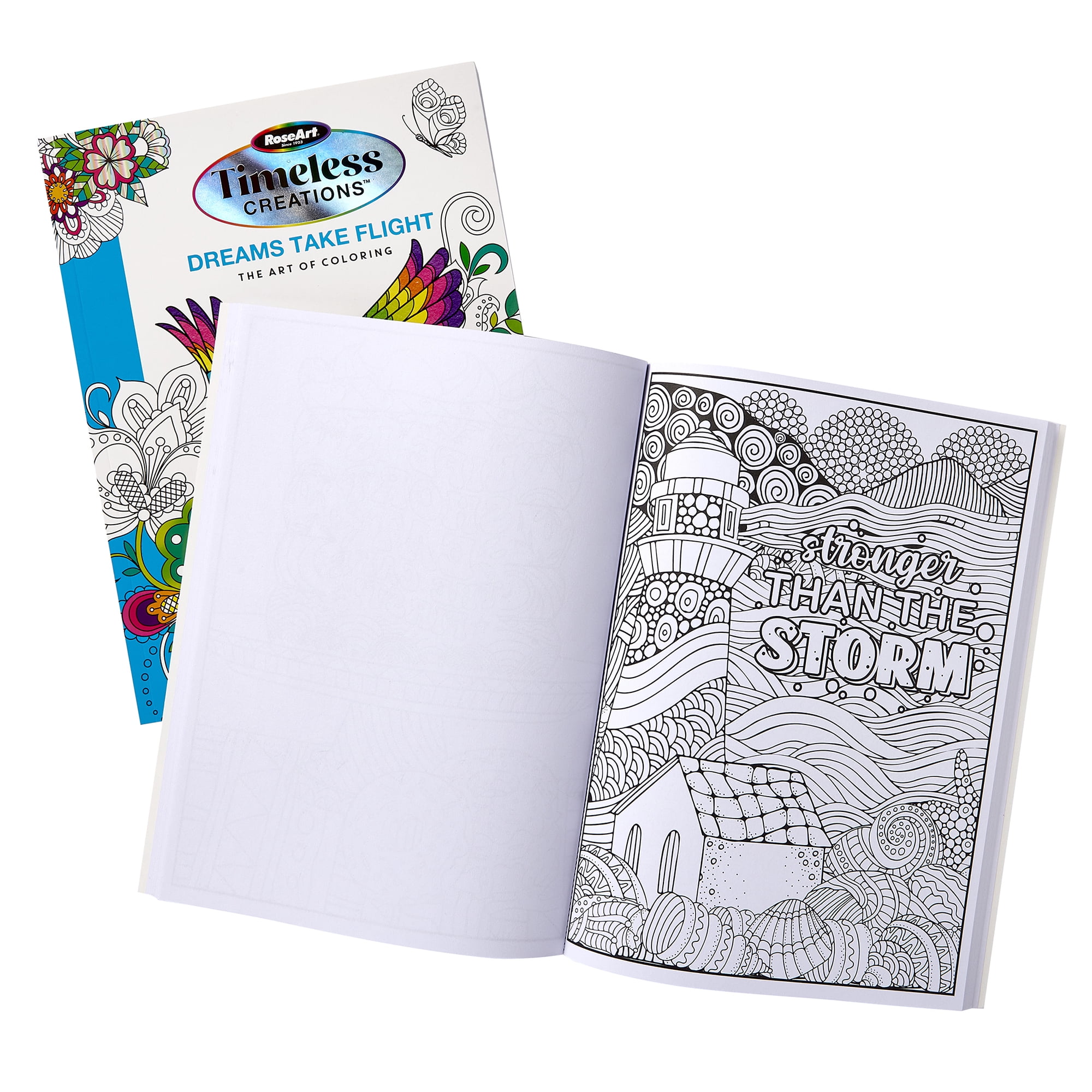 RoseArt Timeless Creations 37 Piece Coloring Case, Books, Color Pencils, and Markers, Holiday Gift for Kids, Ages 6+
