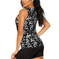 thumbnail image 3 of Balery Hand Drawn Snake Camiseta sin mangas estampada ligera para mujer, tops de entrenamiento sin mangas, camisetas de yoga transpirables de secado rápido.-Small, 3 of 7