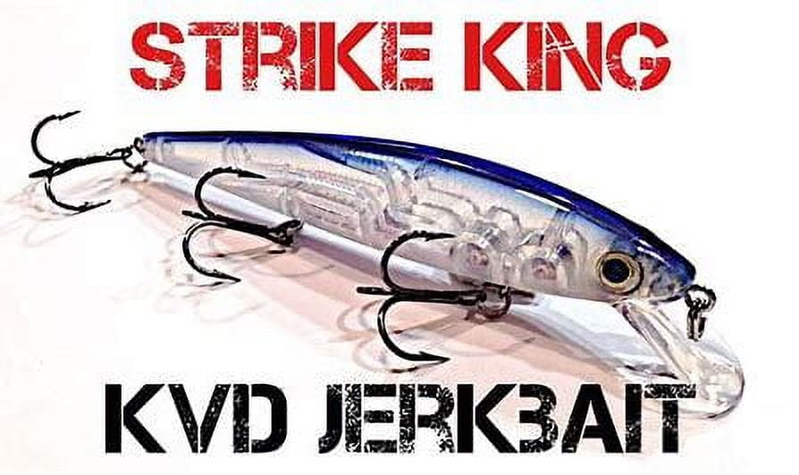 Strike King KVD Jerkbait 3 Hook Strobe Shad Jerkbait Lure