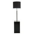 thumbnail image 5 of Gamma Contemporary Floor Lamp in Black Metal and Black Linen Shade with Black Metal Side Table by LumiSource, 5 of 7
