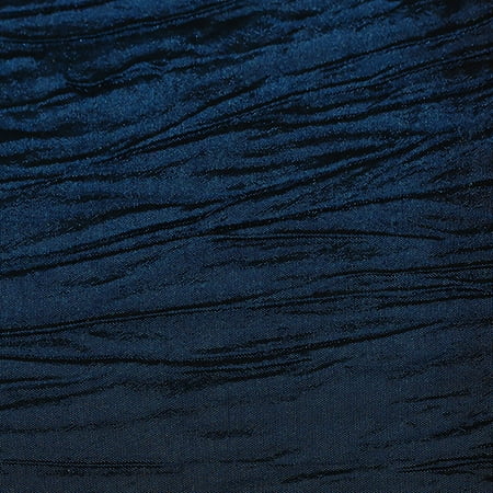 

Ultimate Textile (5 Pack) Crinkle Taffeta - Delano 114-Inch Round Tablecloth - for Party Wedding Home Dining Hotel and Catering use Royal Blue