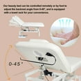 thumbnail image 3 of Electric Massage Table 2 Motors Adjustable Facial Bed Tattoo Chair Spa Bed Beauty Salon Treatment Table Therapy Chair with Hand Foot Remote and Lockable Wheels, 3 of 11