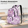 thumbnail image 2 of Xoenoiee Purple Butterfly Tie Dye Print 4 in 1 Backpack Set Included Shoulder Bagpack and Lunch Pouch Pencil Case Water Bottle Sleeve for Girls Large Capacity Schoolbag Bookbag Casual Daypack, 2 of 7