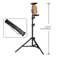 thumbnail image 1 of Support Trépied Ajustable pour iPhone iPad Tablettes, Support de Plancher Robuste pour Diffusion en Direct Jeux Vlog, 1 of 12
