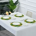 thumbnail image 6 of IAUYY Set of 6 Round Placemats for Dining Tables Heat-Resistant and Wear-Resistant DIY Printing Design Table Placemats，Applicable for Christmas Olive-green Pattern with Leaves, 6 of 6