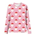 thumbnail image 2 of Babysbule Christmas Tops for Women MERRY CHRISTMAS Printed Women Casual Long Sleeve Round Neck Sweatshirt Pullover Blouse, 2 of 3