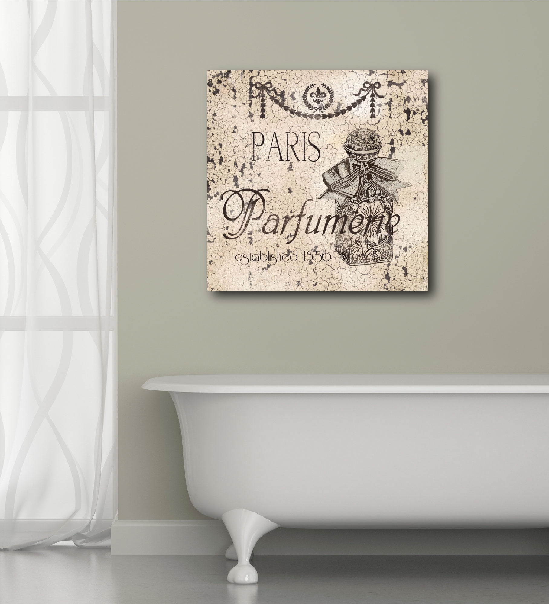 French Boudoir I Gallery-Wrapped Canvas Wall Art, 16x16