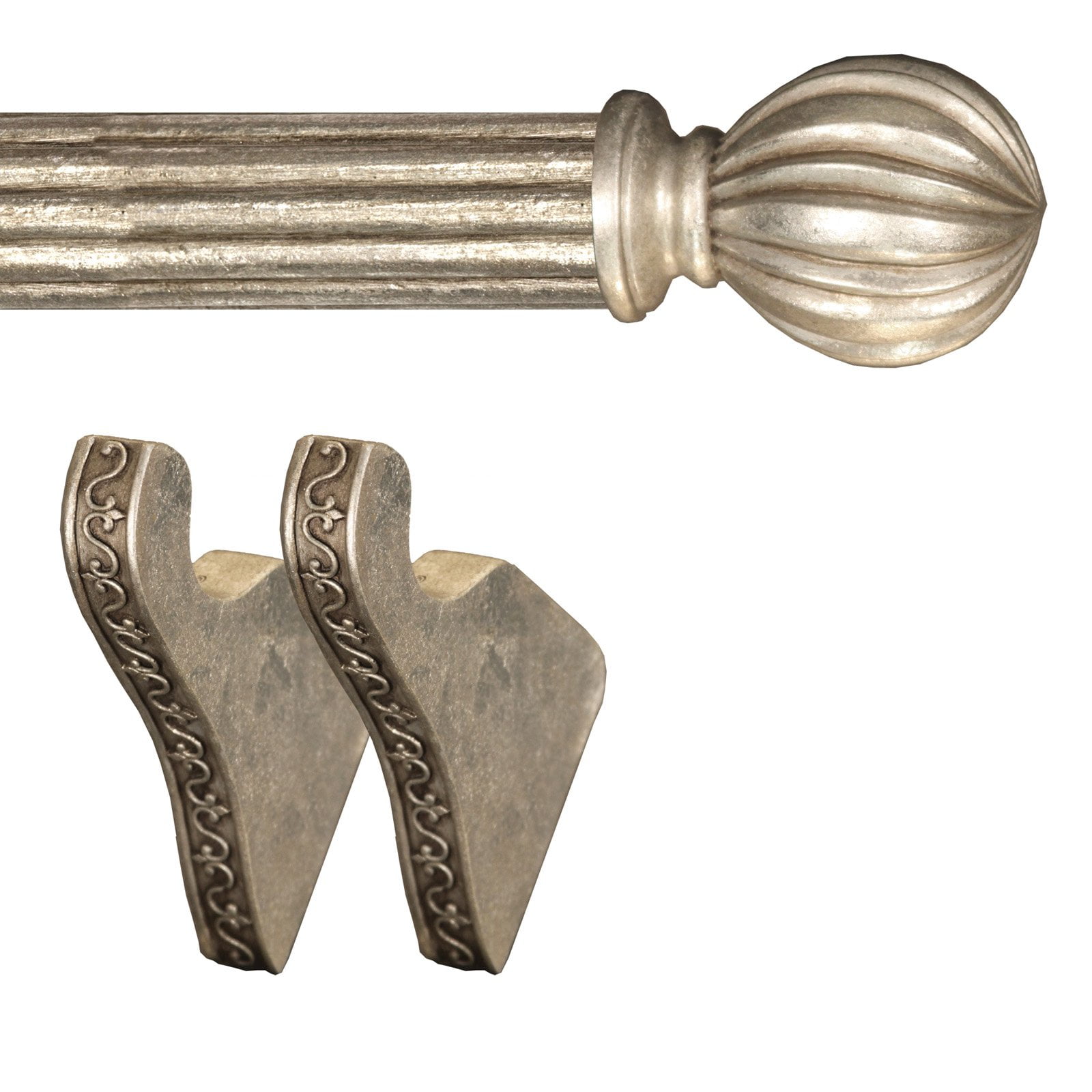 Menagerie Ready 1 875 In Antique Silver Cut Drapery Hardware 5