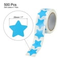 thumbnail image 2 of Star Stickers 1 Inch 1 Roll DIY Adhesive Labels Notes, Greeting Cards, Gift Boxes, 500 Count/Roll Bright Blue, 2 of 6