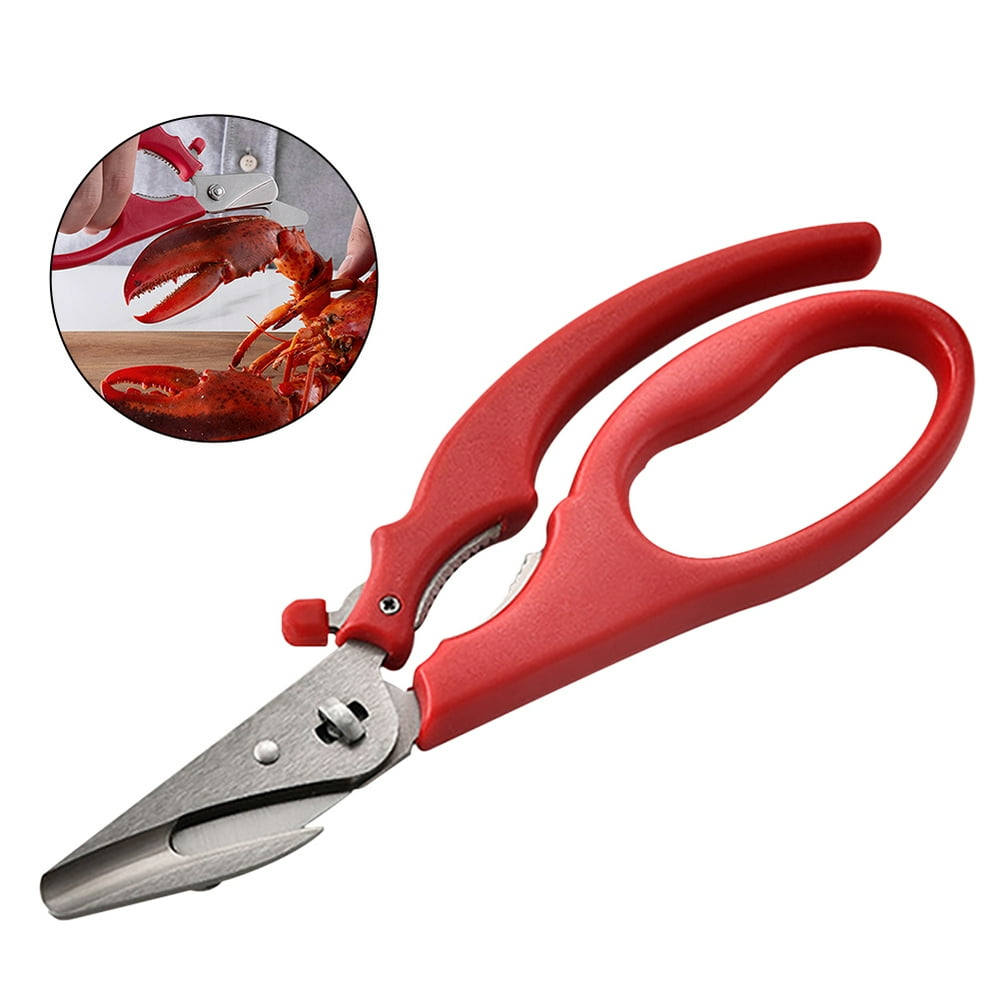 Stainless Steel Scissors Compact Durable Kitchen Scissors Lobster Fish