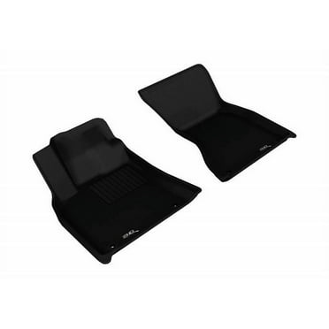 3D MAXpider 2014-2023 Fits Porsche Macan 1st Row Black Kagu Carbon Fiber Embossed Pattern Floor Mat L1PO01411509