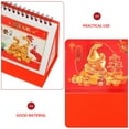 LIYUNMIAO Standing Flip Desk Calendar 2025 Stand Up Calendar Daily