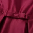 thumbnail image 7 of iEFiEL Flower Girls Bridesmaid Flower Dress Fly Sleeves V Back Satin Birthday Party Dress, 7 of 7