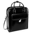 thumbnail image 4 of McKlein LA GRANGE, Patented Detachable -Wheeled Ladies' Laptop Briefcase, Top Grain Cowhide Leather, Black (96495), 4 of 8