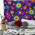 thumbnail image 2 of RKSupls Tapestry Wall Hanging Art, Colorful Paisley Floral Pattern Tapestry Decoration for Daily Bedroom, Dorm, Living Room, Apartment Hallway Home Decor, 2 of 5