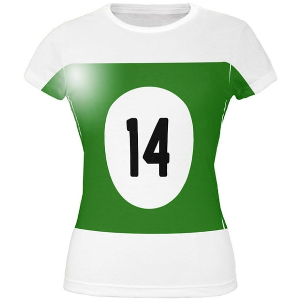 Halloween Billiard Pool Ball Fourteen Costume Juniors T Shirt Multi 2XL