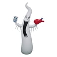 thumbnail image 1 of Abbracc Spectre Effrayant Gonflable d'Halloween Blanc Accessoires Décoratifs avec LED Unique, 1 of 5