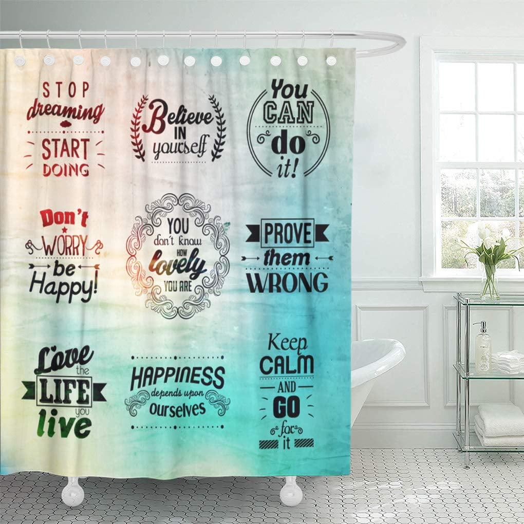 KSADK Believe Inspirational and Encouraging Quote Design Phrase Shower