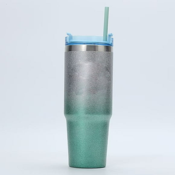 Frosted Design 30 Oz Double Highlights Car Mug Double Car Ice Mug. Vintage Barrel Table