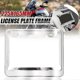 thumbnail image 2 of Spain Motorcycle License Plate Frame - Stainless Steel Universal Cover Protector with Easy Installation, 2 of 5