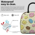 thumbnail image 3 of Lunch Bag Lunch Box for Women Reusable Insulated Lunch Bags,Water-Resistant Colored Donuts Cooler Lunch Tote Bag, Large Capacity for Work Travel Picnic, 3 of 6