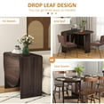 thumbnail image 4 of HOMCOM Foldable Dining Table, Oval Drop Leaf Table for Kitchen, Dining Room, 4 of 10