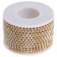thumbnail image 4 of KAKOWELY 1 rollo de cadena para ropa, decoración DIY, sombrero, boda, ropa, parche, broche, forma creativa, cadena de diamantes de imitación, 4 of 5