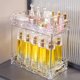 thumbnail image 1 of Organizador de Maquillaje y Cosméticos de 2 Niveles Retirable - Almacenamiento Transparente Multiusos para Encimera de Baño, Cocina, Especias, Despensa y Gabinete de Medicinas, 1 of 4