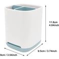 thumbnail image 3 of Elegant Grey Toothbrush Holders for Bathrooms, Ventilated Design for Quick Drying, Non-Slip Drainage Design with Quality Material, Electric Toothbrush Holder for Bathroom Vanity, 3 Compartments, 3 of 6
