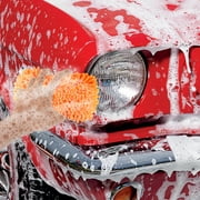 Microfiber Car Wash Sponge Non-Scratch Microfibers for Cleaner Cars, Great for Everyday Cleaning - Automobile Cleaning Sponges Essential Part of Any Car Wash Kit - 2 Pack