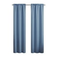 thumbnail image 3 of (2 pack) Mainstays Blackout Curtain Panel Pair, Set of 2, Blue Quartz, 30"W x 84"L, 3 of 10