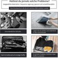 thumbnail image 4 of 10pcs Travel Shoe Bag with Clear Window Waterproof Dustproof Storage Bag for Shoes Clothes During Travel and Sports (Black), 4 of 5